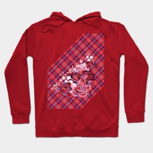 Tartan with Roses Hoodie